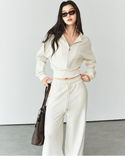 ISLABP019 Airy Fleece Drawstring Wide Leg Pants (ISLAHOLA Exclusive)