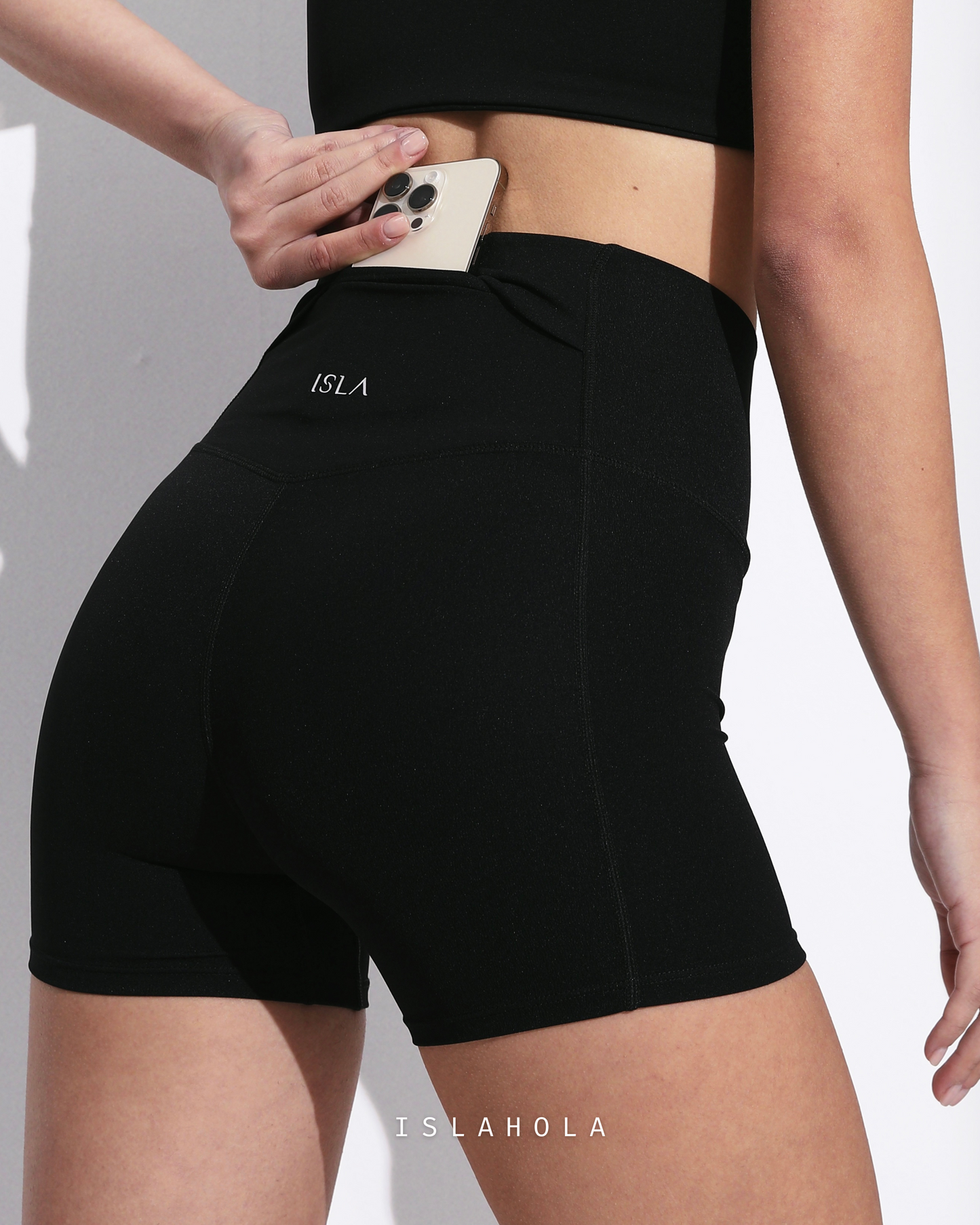 ISLASP009 High waisted ultra soft back pocket 3 parts pant