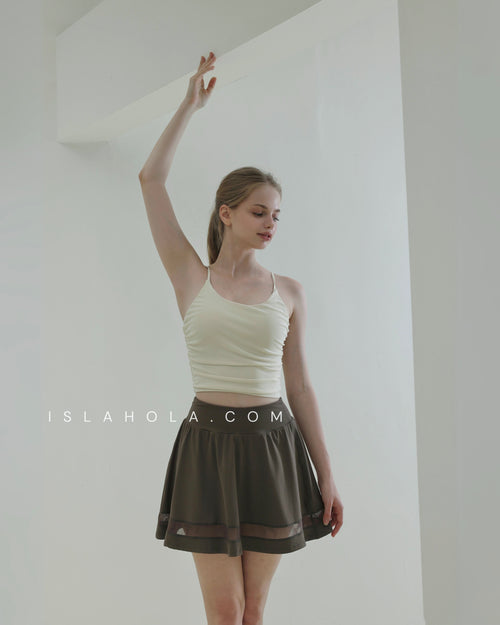 ISLASK008 Sheer layered skirt (3 colours)