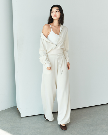 ISLABP019 Airy Fleece Drawstring Wide Leg Pants (ISLAHOLA Exclusive)