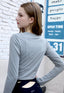 ISLAOUT056 V neck long sleeve outer