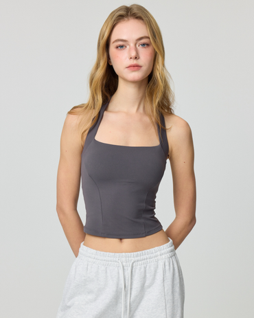 ISLAB073 Square Neck Dual Strap Back Bra Top (ISLAHOLA Exclusive)