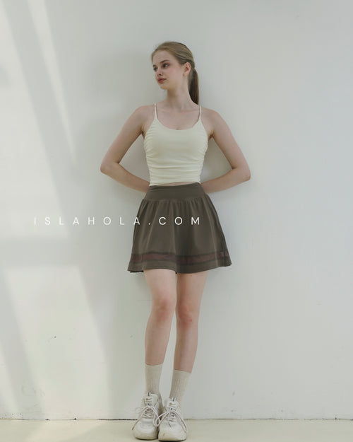 ISLASK008 Sheer layered skirt (3 colours)