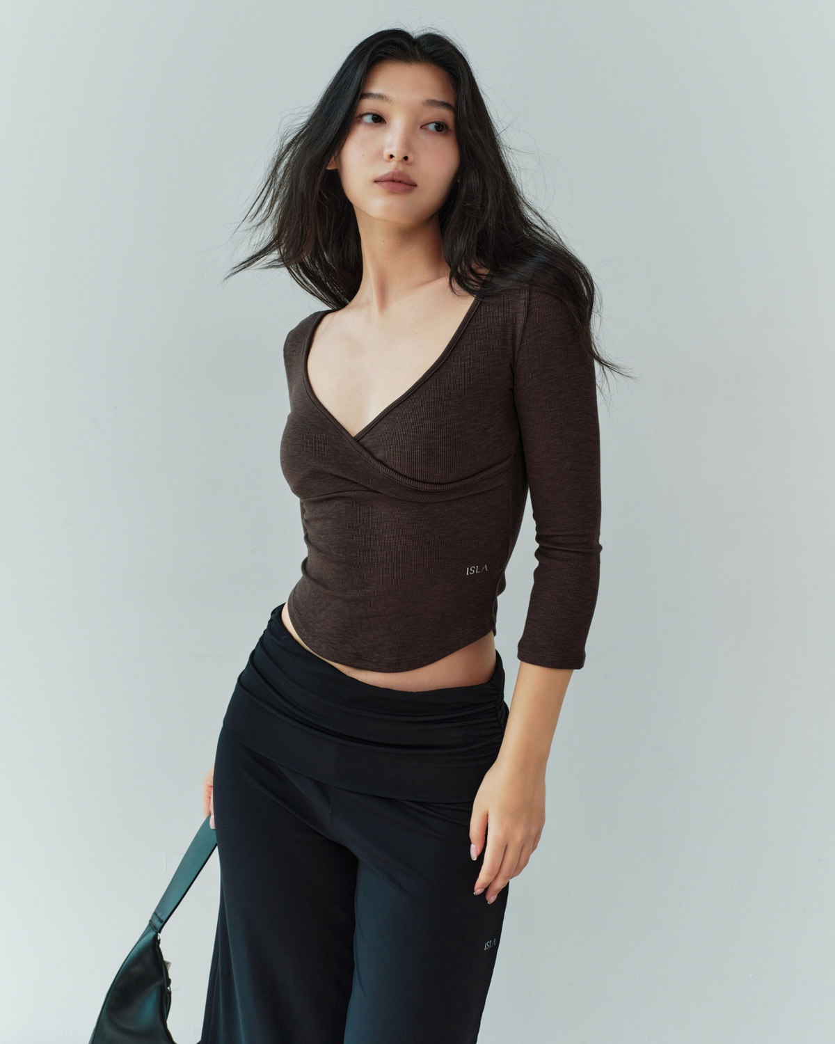 ISLAOUT080 Soft Arc Ribbed Top (ISLAHOLA Exclusive)