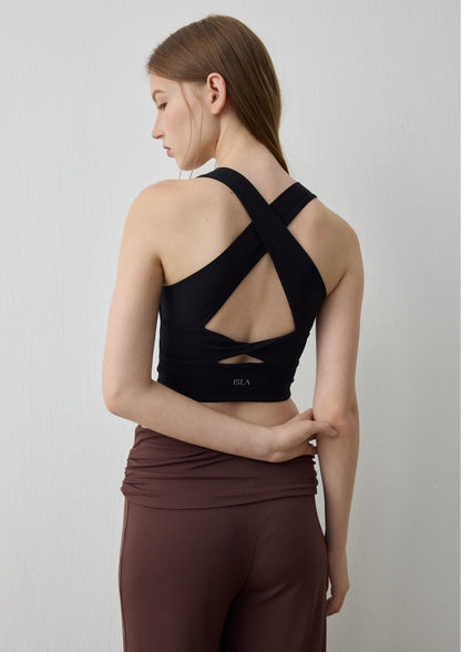 ISLAB055 Twist back square neck bra top (ISLAHOLA Exclusive)