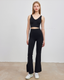 ISLABC008 High waisted cross back slit bootcut pants (Islahola 獨家面料及版型)