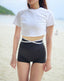 ISLAOUT004 Cross short outer (Ash pink)